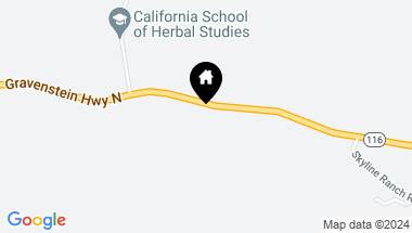 Map of 9250 Hwy 116, Forestville CA, 95436