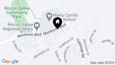 Map of 36 Springhill Ct, Santa Rosa CA, 95409