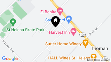 Map of 1365 Magnolia Ave, St Helena CA, 94574
