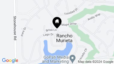 Map of 6830 Brisa Lane, Rancho Murieta CA, 95683