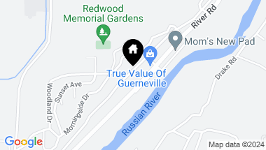 Map of 15657 Old River Rd, Guerneville CA, 95446
