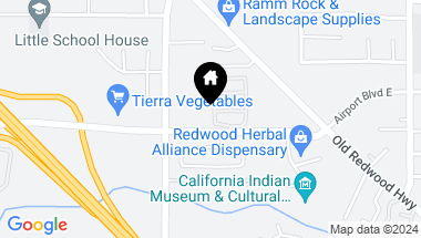 Map of 5305 Huckleberry Way, Santa Rosa CA, 95403