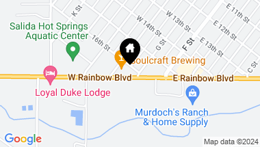 Map of 102 E Rainbow Boulevard, Salida CO, 81201