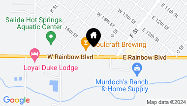 Map of 210 W Rainbow Boulevard, Salida CO, 81201