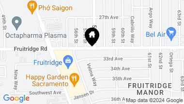 Map of 5536 Fruitridge Road, Sacramento CA, 95820