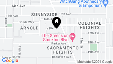 Map of 4809 4817 Yosemite Avenue, Sacramento CA, 95820