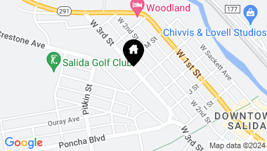 Map of 715 W 3rd Street Unit: B, Salida CO, 81201