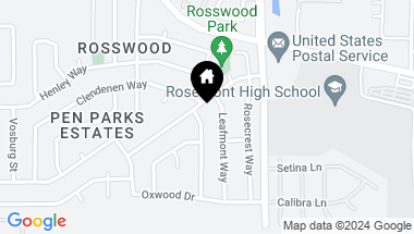 Map of 4205 Rose Valley Way, Sacramento CA, 95826
