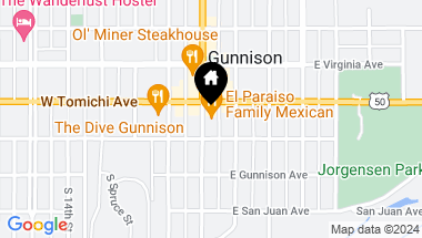 Map of 112 S Main Street, Gunnison CO, 81230