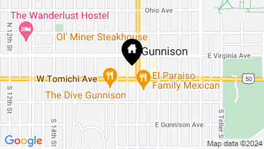 Map of 101 N Main Street, Gunnison CO, 81230