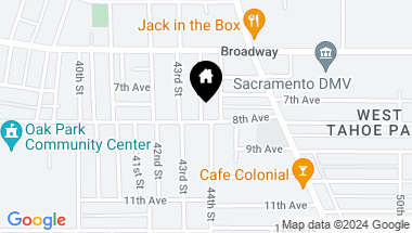 Map of 3241 44th Street, Sacramento CA, 95817