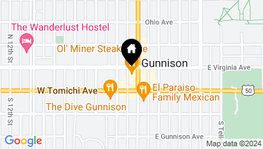Map of 139 N Main Street, Gunnison CO, 81230