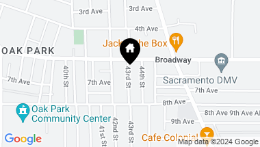 Map of 3101 43rd Street, Sacramento CA, 95817