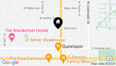 Map of 315 N Main Street, Gunnison CO, 81230