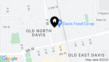 Map of 603 G Street, Davis CA, 95616