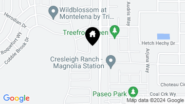 Map of 12075 Aleria Circle, Rancho Cordova CA, 95742