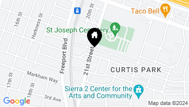 Map of 2673 21st Street, Sacramento CA, 95818