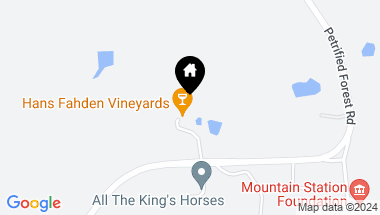 Map of 4855 Petrified Forest Rd, Calistoga CA, 94515