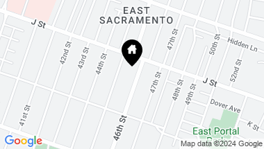 Map of 1038 46th Street, Sacramento CA, 95819