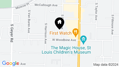 Map of 471 S Clay Avenue, St Louis MO, 63122
