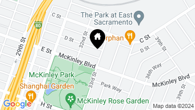 Map of 420 33rd Street, Sacramento CA, 95816