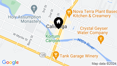 Map of 1343-1345 Lincoln Ave, Calistoga CA, 94515