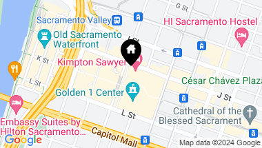 Map of 500 J Street 1805, Sacramento CA, 95814