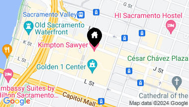 Map of 500 J Street 1501, Sacramento CA, 95814
