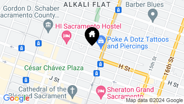 Map of 1111 H Street 3RD, Sacramento CA, 95814