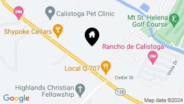 Map of 2650 Foothill Blvd, Calistoga CA, 94515