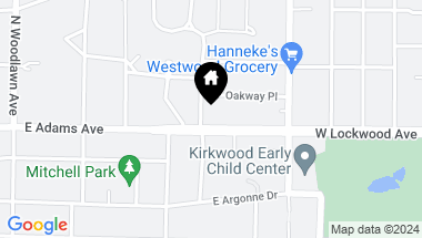 Map of 705 W Lockwood Avenue, Glendale MO, 63122