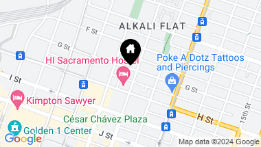Map of 930 G Street, Sacramento CA, 95814