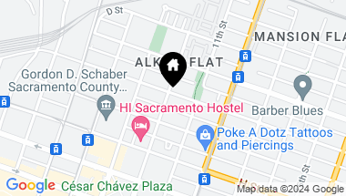Map of 601 10th Street, Sacramento CA, 95814