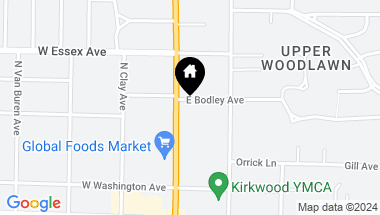 Map of 112 E Bodley Avenue Unit: 201, Kirkwood MO, 63122