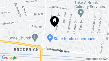 Map of 832 Inglewood Drive, West Sacramento CA, 95605