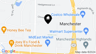 Map of 718 Boroughwood Circle, Manchester MO, 63011