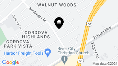 Map of 10904 Alandale Way, Rancho Cordova CA, 95670
