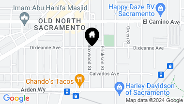 Map of 2392 Boxwood St, Sacramento CA, 95815