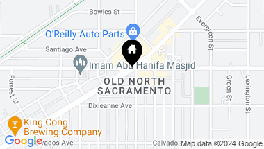 Map of 2322 2326 Del Paso Boulevard, Sacramento CA, 95815