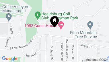 Map of 1039 S Fitch Mountain Rd, Healdsburg CA, 95448