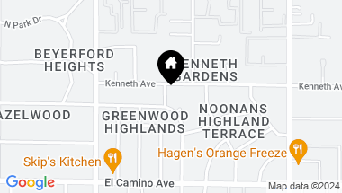 Map of 2605 Kendale Way, Carmichael CA, 95608