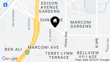 Map of 2120 Marconi Avenue, Sacramento CA, 95821