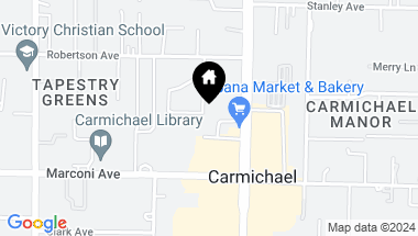 Map of 3061 Stanton Circle, Carmichael CA, 95608