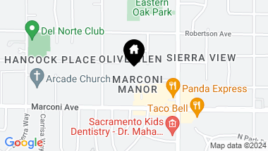 Map of 4129 Boone Lane, Sacramento CA, 95821
