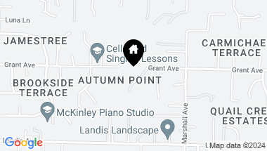 Map of 3535 Autumn Point Lane, Carmichael CA, 95608