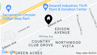 Map of 3010 3012 Edison Avenue, Sacramento CA, 95821