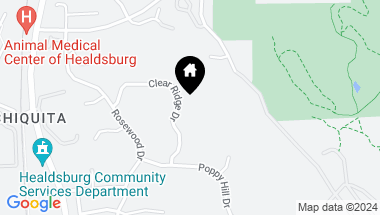 Map of 279-283 Clear Ridge Dr, Healdsburg CA, 95448