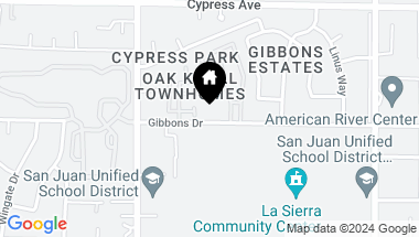 Map of 5239 Gibbons Drive, Carmichael CA, 95608
