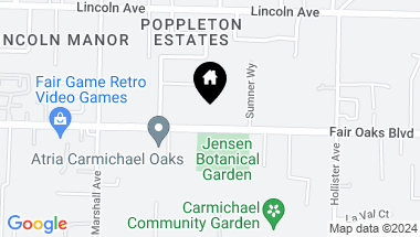 Map of 8449 Fair Oaks Boulevard, Carmichael CA, 95608