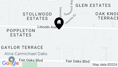 Map of 4131 Hollister Avenue, Carmichael CA, 95608